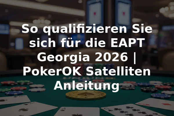 So qualifizieren Sie sich für die EAPT Georgia 2026 | PokerOK Satelliten Anleitung