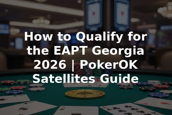 How to Qualify for the EAPT Georgia 2026 | PokerOK Satellites Guide
