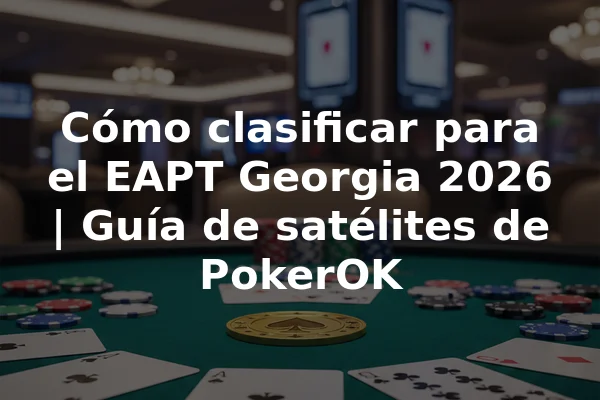 Cómo clasificar para el EAPT Georgia 2026 | Guía de satélites de PokerOK