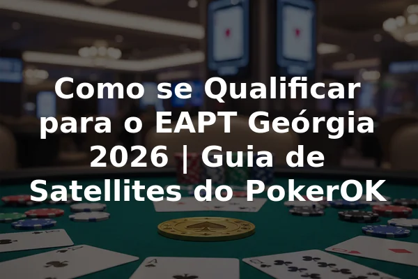 Como se Qualificar para o EAPT Geórgia 2026 | Guia de Satellites do PokerOK