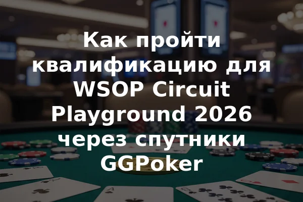 Как пройти квалификацию для WSOP Circuit Playground 2026 через спутники GGPoker