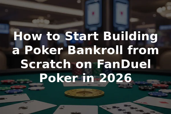 How to Start Building a Poker Bankroll from Scratch on FanDuel Poker in 2026