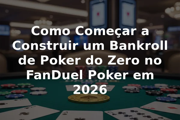 Como Começar a Construir um Bankroll de Poker do Zero no FanDuel Poker em 2026