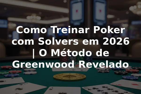 Como Treinar Poker com Solvers em 2026 | O Método de Greenwood Revelado