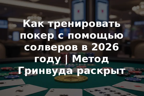 Как тренировать покер с помощью солверов в 2026 году | Метод Гринвуда раскрыт