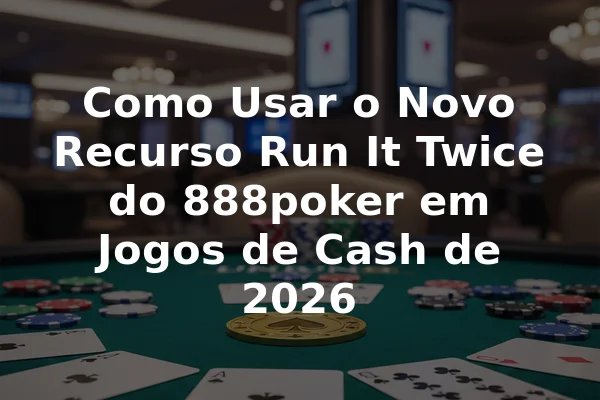 Como Usar o Novo Recurso Run It Twice do 888poker em Jogos de Cash de 2026