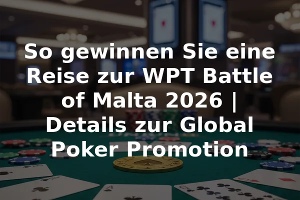 So gewinnen Sie eine Reise zur WPT Battle of Malta 2026 | Details zur Global Poker Promotion