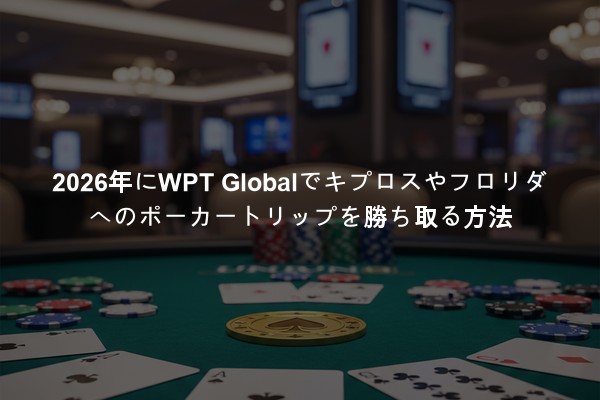 2026年にWPT Globalでキプロスやフロリダへのポーカートリップを勝ち取る方法