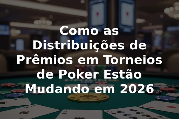 Como as Distribuições de Prêmios em Torneios de Poker Estão Mudando em 2026