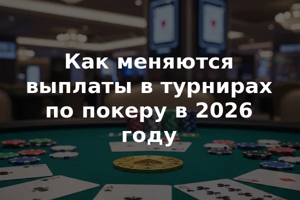 Как меняются выплаты в турнирах по покеру в 2026 году