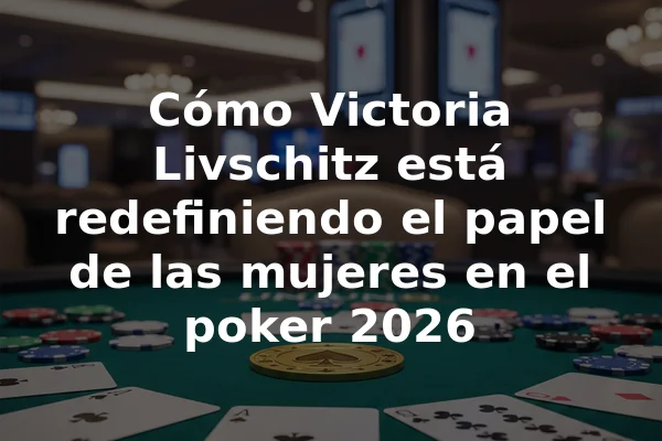 Cómo Victoria Livschitz está redefiniendo el papel de las mujeres en el poker 2026