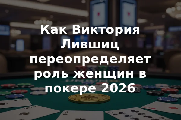 Как Виктория Лившиц переопределяет роль женщин в покере 2026