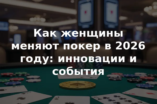 Как женщины меняют покер в 2026 году: инновации и события