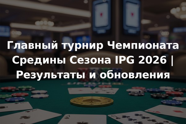 Главный турнир Чемпионата Средины Сезона IPG 2026 | Результаты и обновления