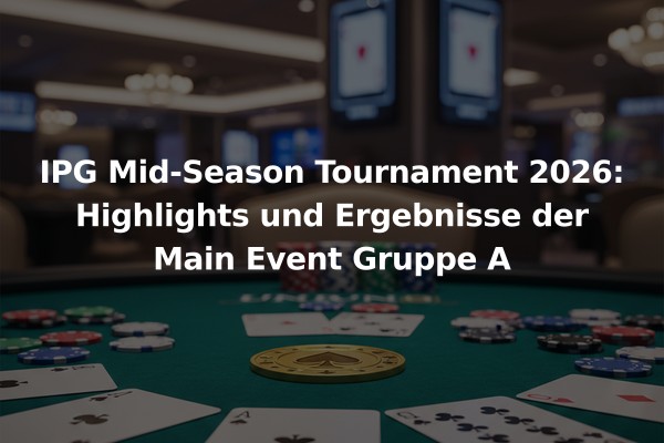 IPG Mid-Season Tournament 2026: Highlights und Ergebnisse der Main Event Gruppe A