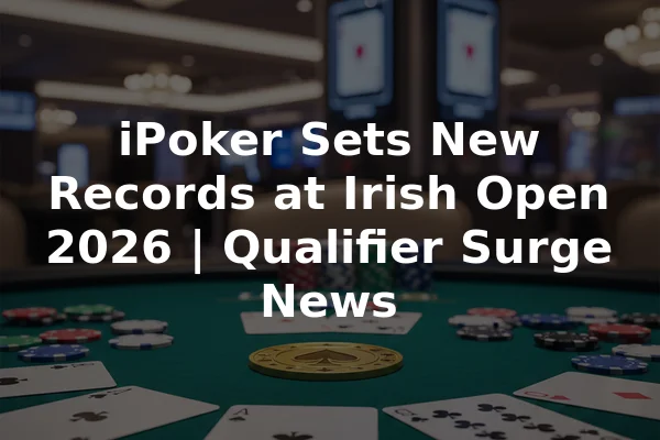 iPoker Sets New Records at Irish Open 2026 | Qualifier Surge News