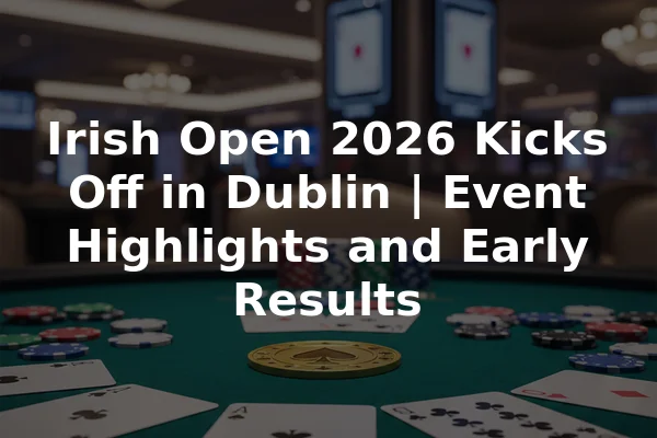 Irish Open 2026 Kicks Off in Dublin | Event Highlights and Early Results