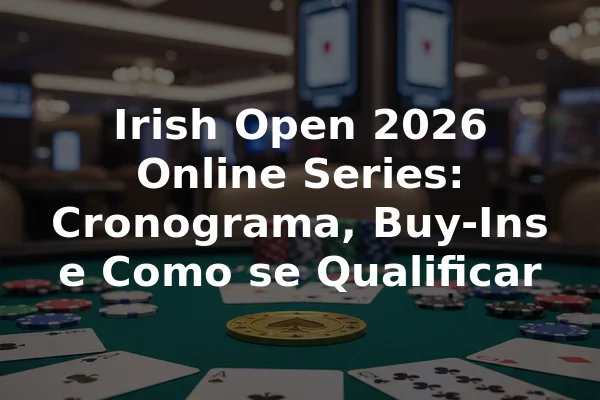 Irish Open 2026 Online Series: Cronograma, Buy-Ins e Como se Qualificar