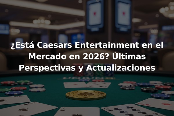 ¿Está Caesars Entertainment en el Mercado en 2026? Últimas Perspectivas y Actualizaciones