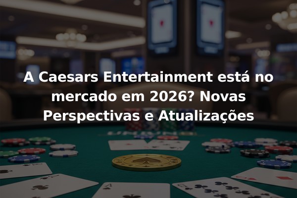 A Caesars Entertainment está no mercado em 2026? Novas Perspectivas e Atualizações