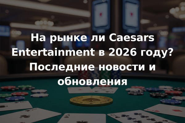 На рынке ли Caesars Entertainment в 2026 году? Последние новости и обновления