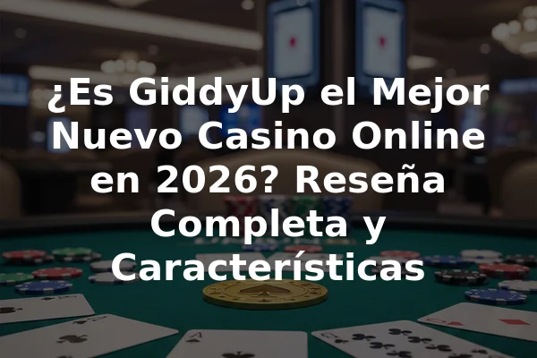 ¿Es GiddyUp el Mejor Nuevo Casino Online en 2026? Reseña Completa y Características