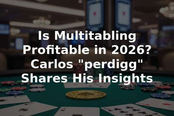 Is Multitabling Profitable in 2026? Carlos "perdigg" Shares His Insights