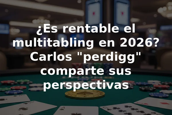 ¿Es rentable el multitabling en 2026? Carlos "perdigg" comparte sus perspectivas