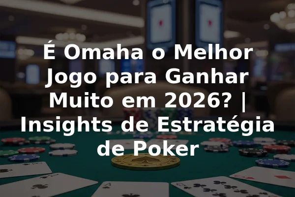 É Omaha o Melhor Jogo para Ganhar Muito em 2026? | Insights de Estratégia de Poker
