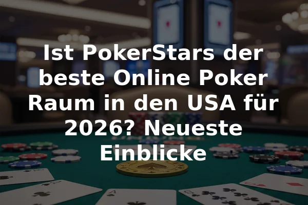 Ist PokerStars der beste Online Poker Raum in den USA für 2026? Neueste Einblicke