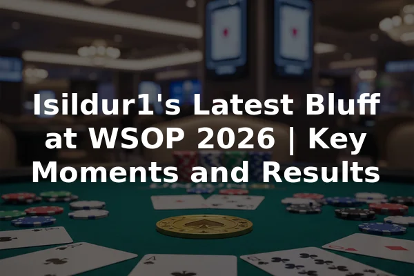 Isildur1's Latest Bluff at WSOP 2026 | Key Moments and Results