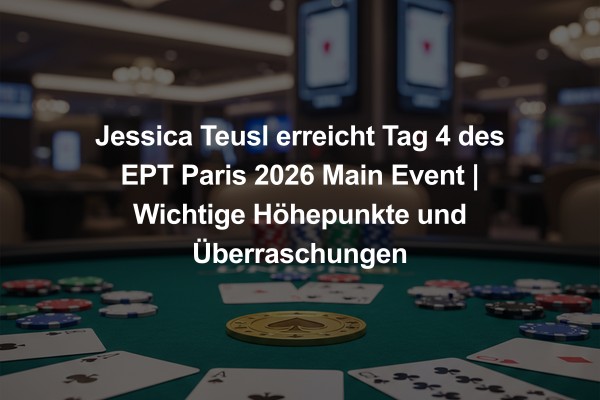 Jessica Teusl erreicht Tag 4 des EPT Paris 2026 Main Event | Wichtige Höhepunkte und Überraschungen