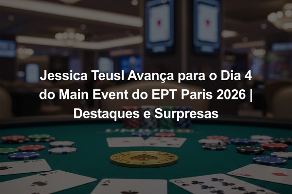 Jessica Teusl Avança para o Dia 4 do Main Event do EPT Paris 2026 | Destaques e Surpresas