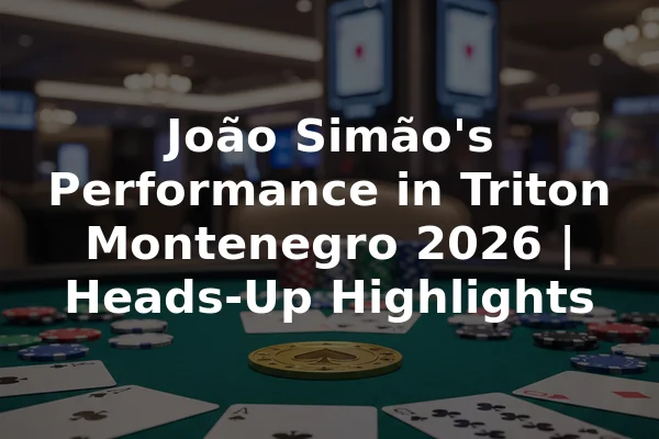 João Simão's Performance in Triton Montenegro 2026 | Heads-Up Highlights