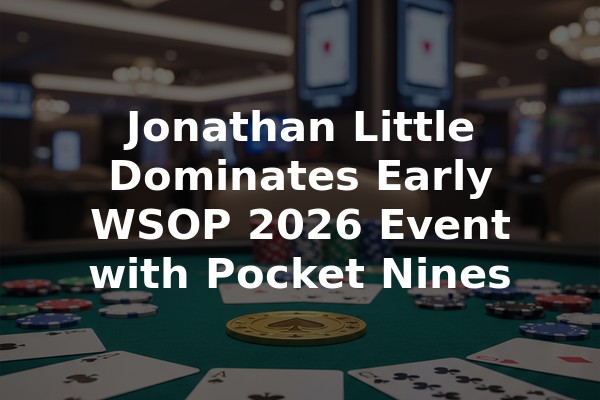 Jonathan Little Dominates Early WSOP 2026 Event with Pocket Nines