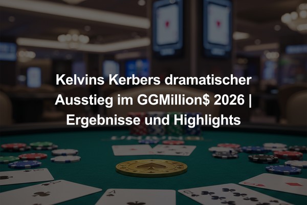 Kelvins Kerbers dramatischer Ausstieg im GGMillion$ 2026 | Ergebnisse und Highlights