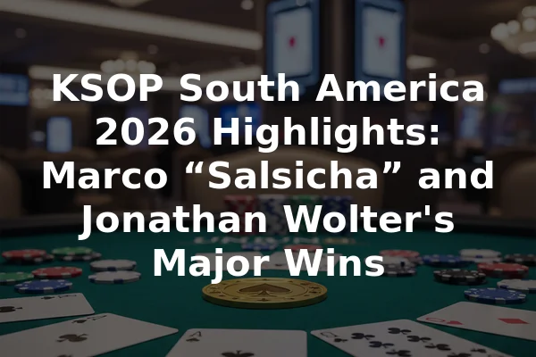 KSOP South America 2026 Highlights: Marco “Salsicha” and Jonathan Wolter's Major Wins