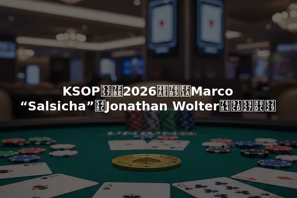KSOP南美2026亮点：Marco “Salsicha”和Jonathan Wolter的重大胜利