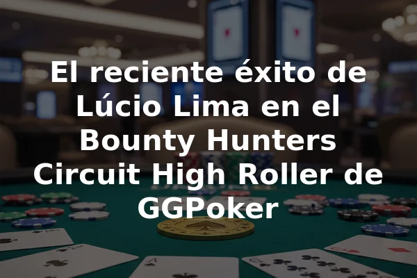 El reciente éxito de Lúcio Lima en el Bounty Hunters Circuit High Roller de GGPoker