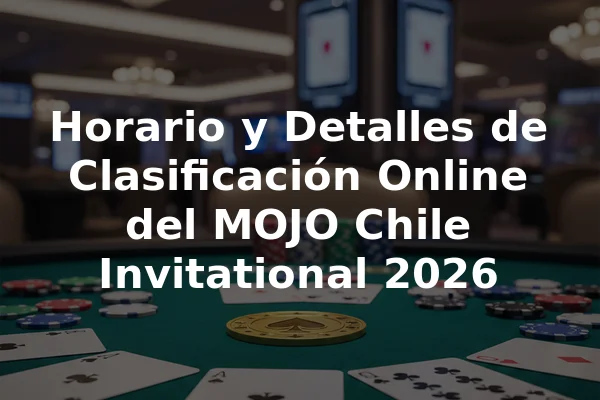 Horario y Detalles de Clasificación Online del MOJO Chile Invitational 2026