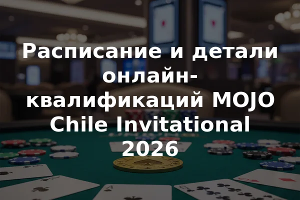 Расписание и детали онлайн-квалификаций MOJO Chile Invitational 2026