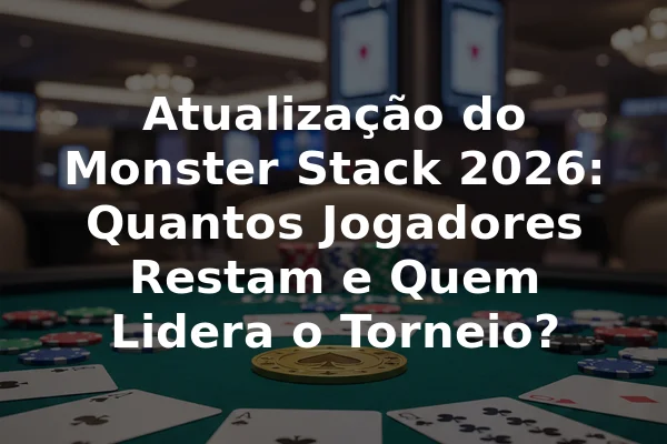 Atualização do Monster Stack 2026: Quantos Jogadores Restam e Quem Lidera o Torneio?
