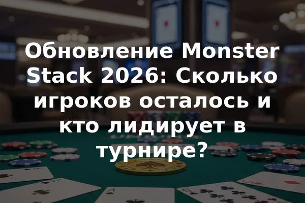 Обновление Monster Stack 2026: Сколько игроков осталось и кто лидирует в турнире?