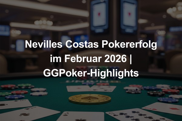 Nevilles Costas Pokererfolg im Februar 2026 | GGPoker-Highlights