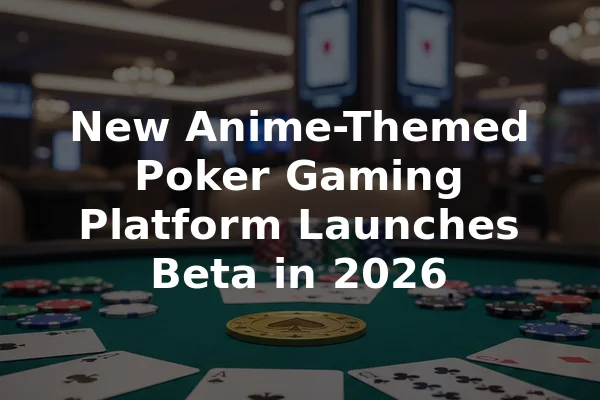 New Anime-Themed Poker Gaming Platform Launches Beta in 2026