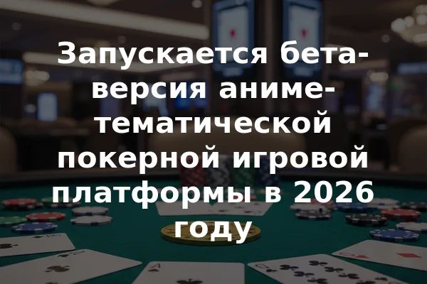 Запускается бета-версия аниме-тематической покерной игровой платформы в 2026 году