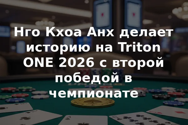 Нго Кхоа Анх делает историю на Triton ONE 2026 с второй победой в чемпионате