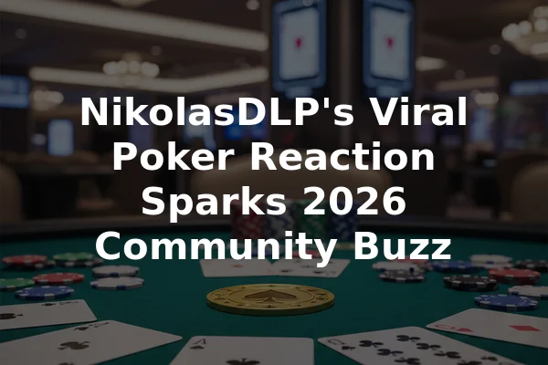 NikolasDLP's Viral Poker Reaction Sparks 2026 Community Buzz