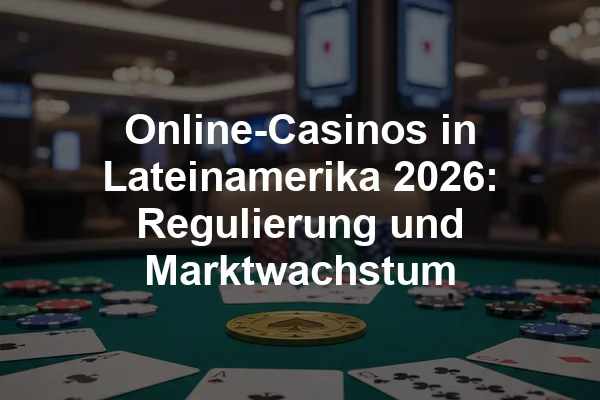 Online-Casinos in Lateinamerika 2026: Regulierung und Marktwachstum