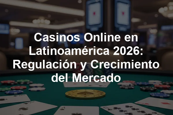 Casinos Online en Latinoamérica 2026: Regulación y Crecimiento del Mercado